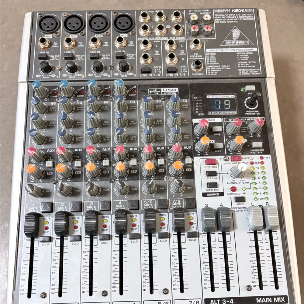 Behringer Audio Mixer usb xenyx x120 parts only